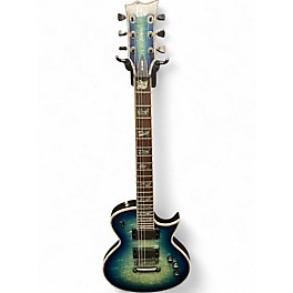 Used ESP LTD EC1000 BLUE QUILT FADE Solid Body Electric Guitar