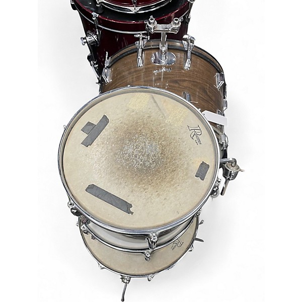 Vintage 1970s Rogers 4 Piece MAHOGANY 4 PIECE Mahogany Drum Kit