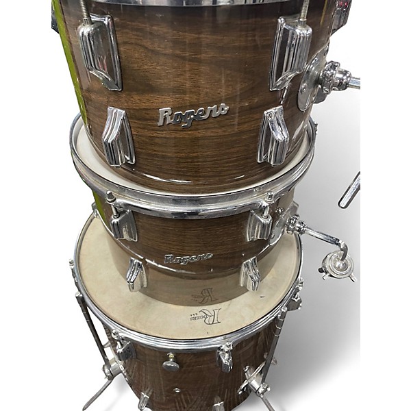 Vintage 1970s Rogers 4 Piece MAHOGANY 4 PIECE Mahogany Drum Kit