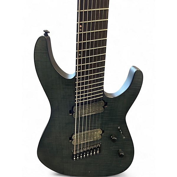 Used ESP LTD M1008MS SEE THRU BLACK SATIN Solid Body Electric Guitar