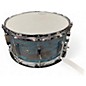 Used Pork Pie 14in Snare  weathered barn blue Drum