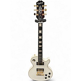 Used Epiphone Les Paul Custom Alpine White Solid Body Electric Guitar
