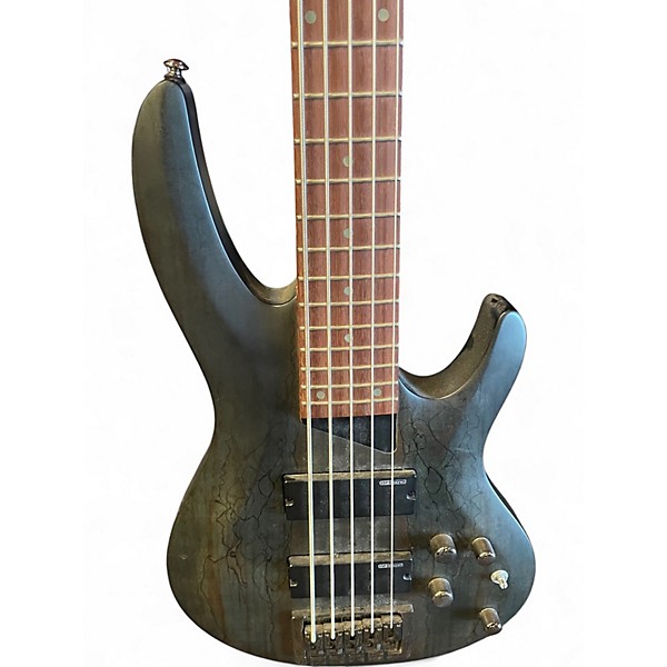 Used ESP LTD B205SM 5 String Trans Charcoal Electric Bass Guitar