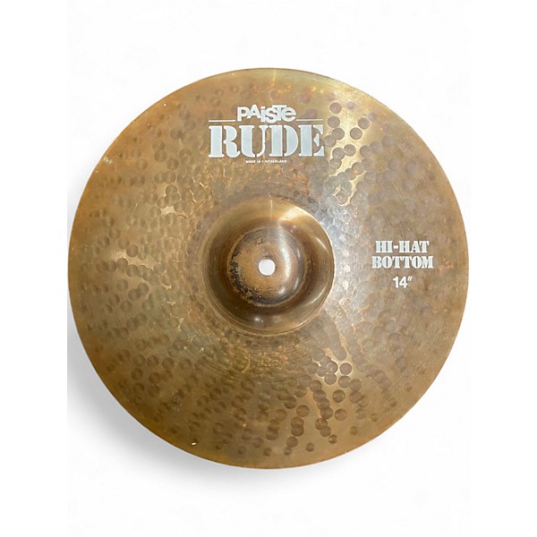 Used Paiste 14in Rude Hi Hat Pair Cymbal
