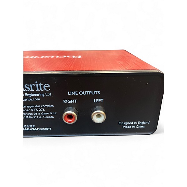 Used Focusrite Scarlett Solo Audio Interface