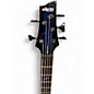 Used Schecter Guitar Research omen elite 5 see-thru blue Electric Bass Guitar