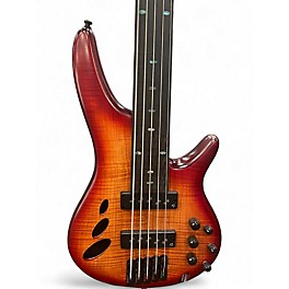 Used Ibanez SRD905F Brown Topaz Burst Low Gloss Electric Bass Guitar