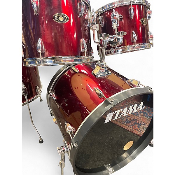 Used TAMA 4 Piece Imperialstar Red Drum Kit