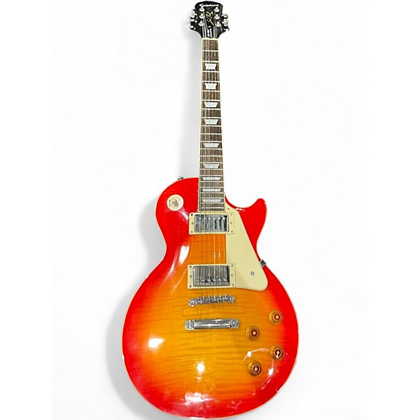 Used Epiphone Les Paul Standard Pro Cherry Sunburst Solid Body Electric Guitar