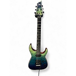 Used ESP LTD H1001QM Deluxe Floyd Rose violet shadow Solid Body Electric Guitar
