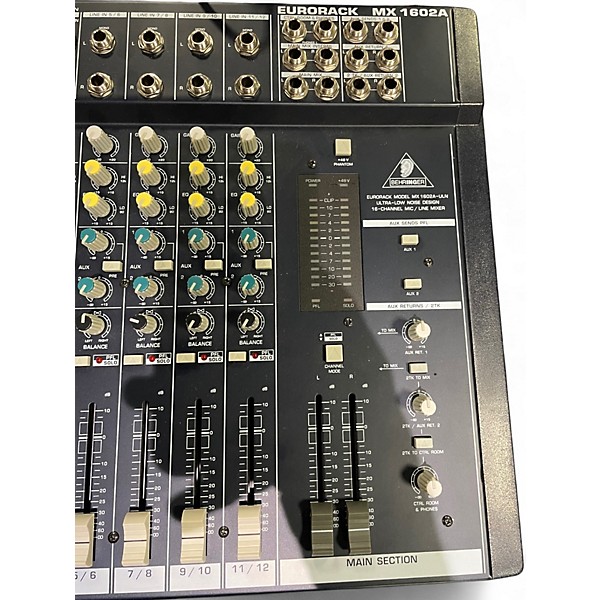 Used Behringer EURORACK MX1602A Unpowered Mixer