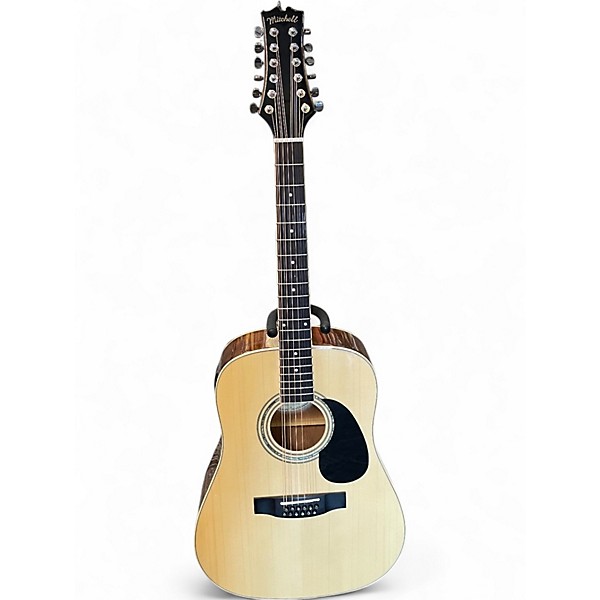 Used Mitchell D120S 12E Natural 12 String Acoustic Electric Guitar