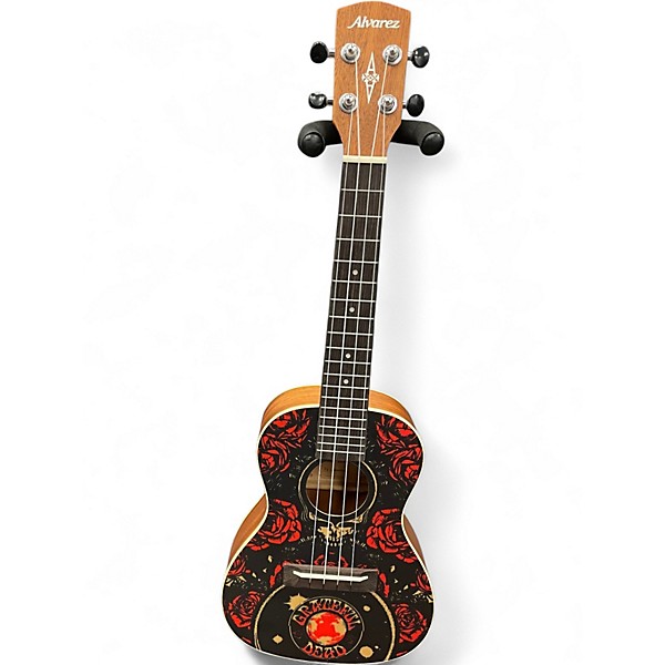Used Alvarez GDU26C Dark Star Roses Natural Ukulele