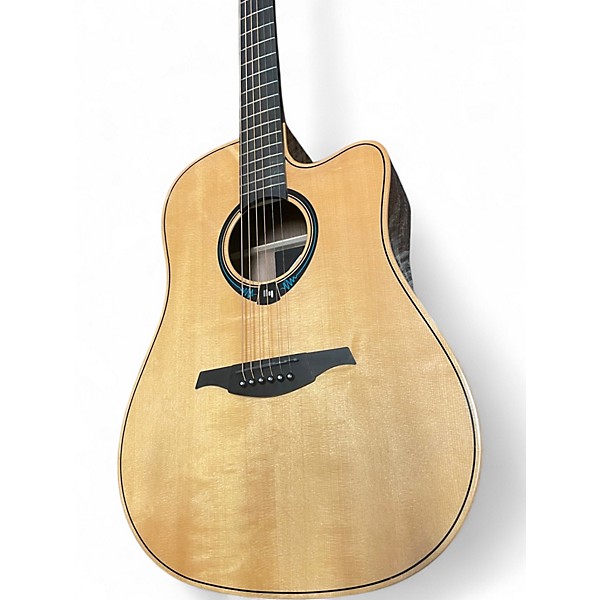 Used Lag Guitars THV30DCE Natural Acoustic Electric Guitar