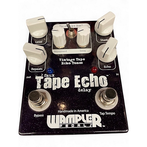 Used Wampler Faux Tape Echo Delay Effect Pedal