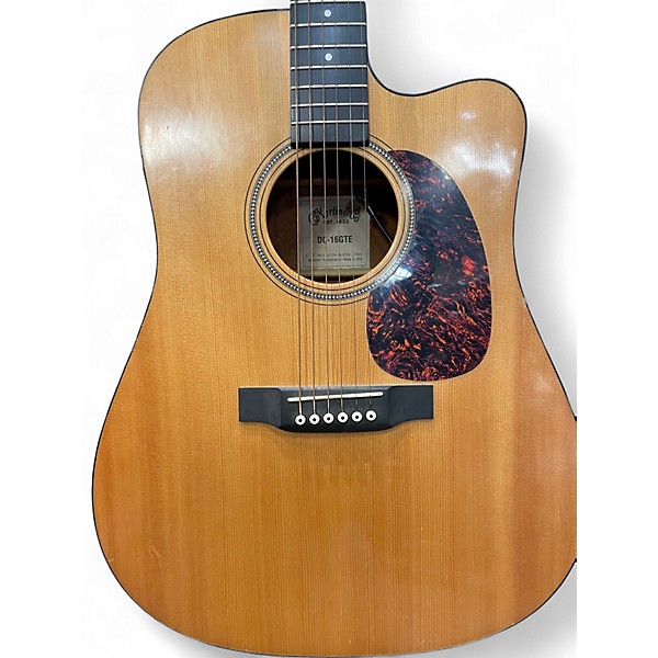 Used Martin DC16GTE Natural Acoustic Electric Guitar