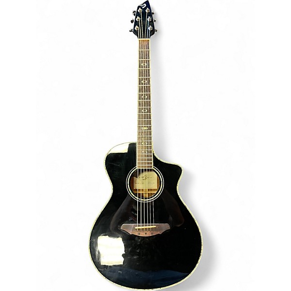Used Breedlove AC25/CM PLUS Black Acoustic Electric Guitar