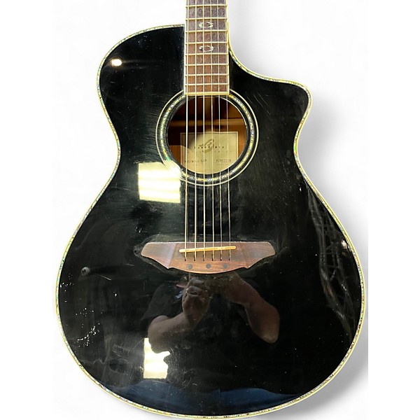 Used Breedlove AC25/CM PLUS Black Acoustic Electric Guitar