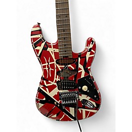 Used EVH Striped Series Frankie striped Solid Body Electric Guitar