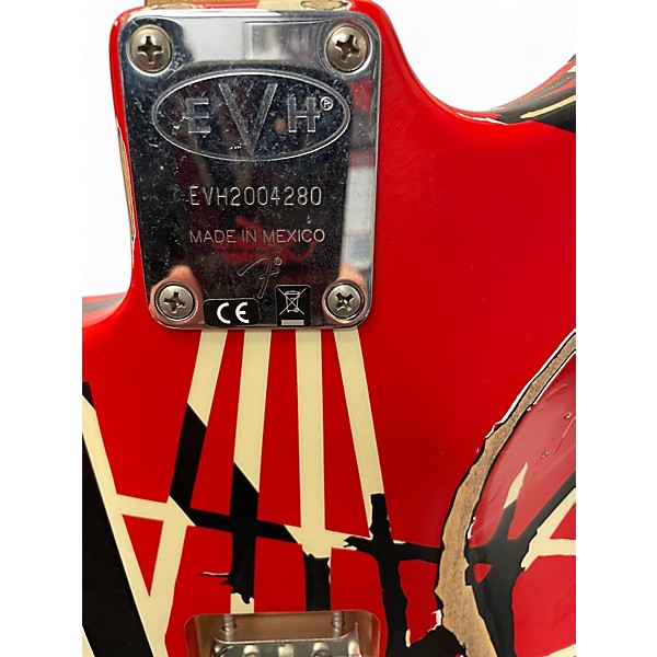 Used EVH Striped Series Frankie striped Solid Body Electric Guitar