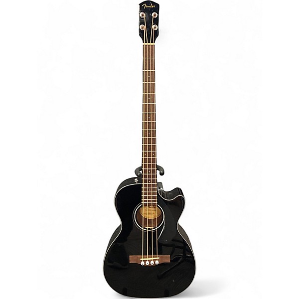 Used Fender CB60SCE Black Acoustic Bass Guitar