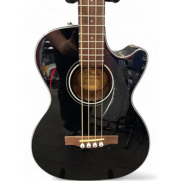 Used Fender CB60SCE Black Acoustic Bass Guitar