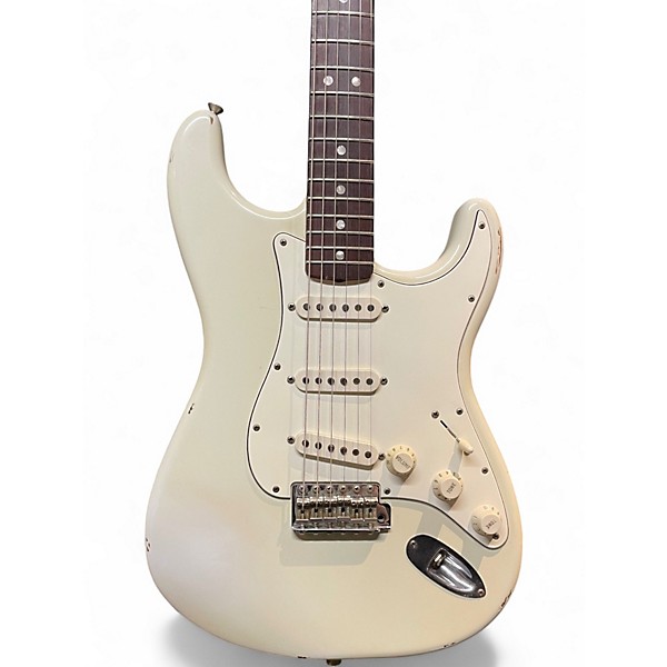 Used Fender 1965 Relic Stratocaster White Solid Body Electric Guitar