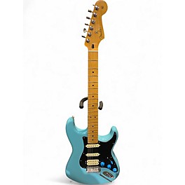 Used 2024 Fender Player Stratocaster HSS Floyd Rose TIDEPOOL BLUE Solid Body Electric Guitar