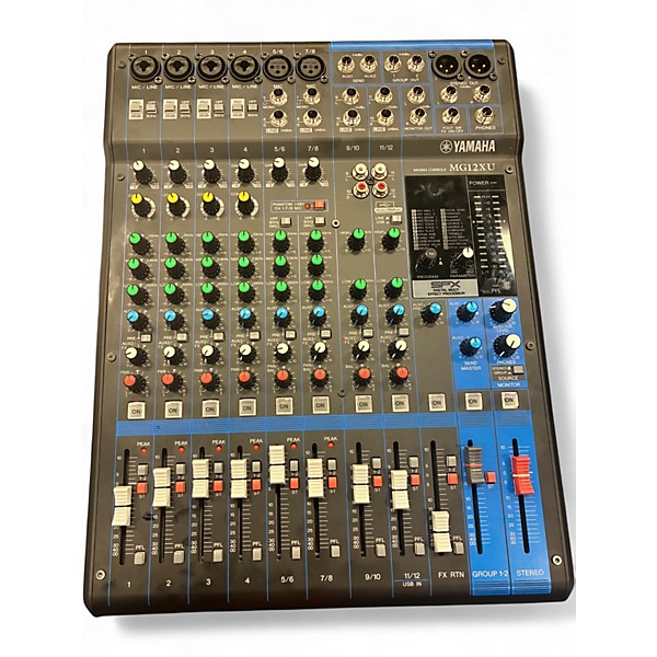 Used Yamaha MG12XU Unpowered Mixer