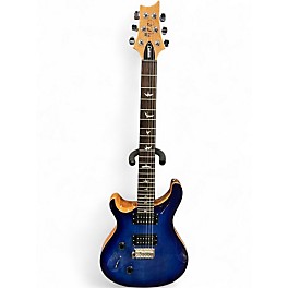 Used PRS CM4 SE Custom 24 Left Handed Blue Burst Electric Guitar