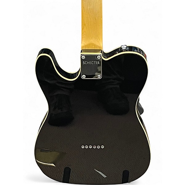 Used Schecter Guitar Research PT Fastback Black Solid Body Electric Guitar