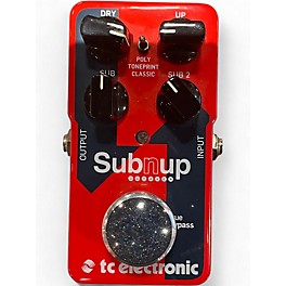 Used TC Electronic Sub N Up Octaver Effect Pedal