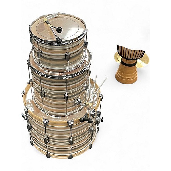 Used Barton Drums 3 Piece Essential Beech Saturno Bartex Drum Kit