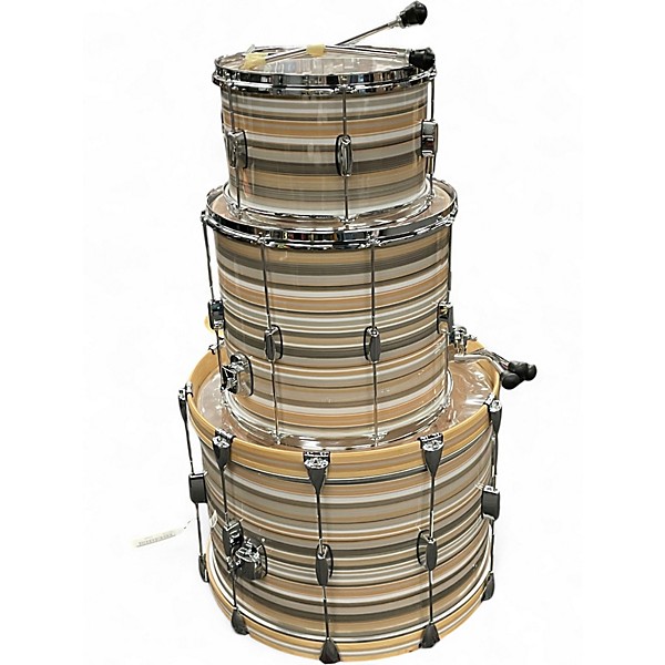 Used Barton Drums 3 Piece Essential Beech Saturno Bartex Drum Kit
