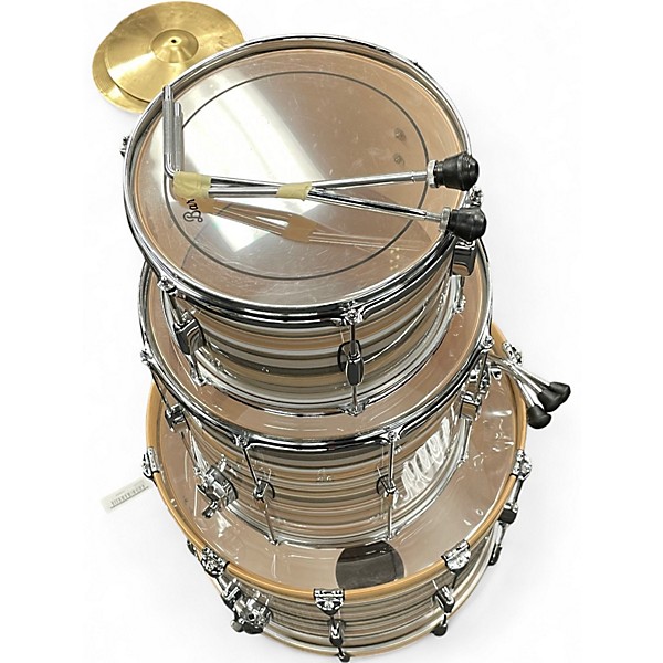 Used Barton Drums 3 Piece Essential Beech Saturno Bartex Drum Kit