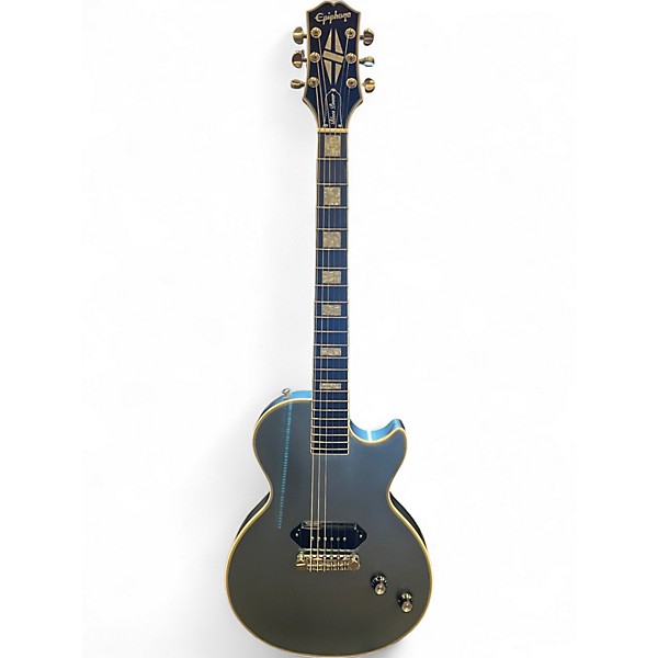 Used Epiphone Jared James Nichols "Blues Power" Les Paul Custom Pelham Blue Solid Body Electric Guitar