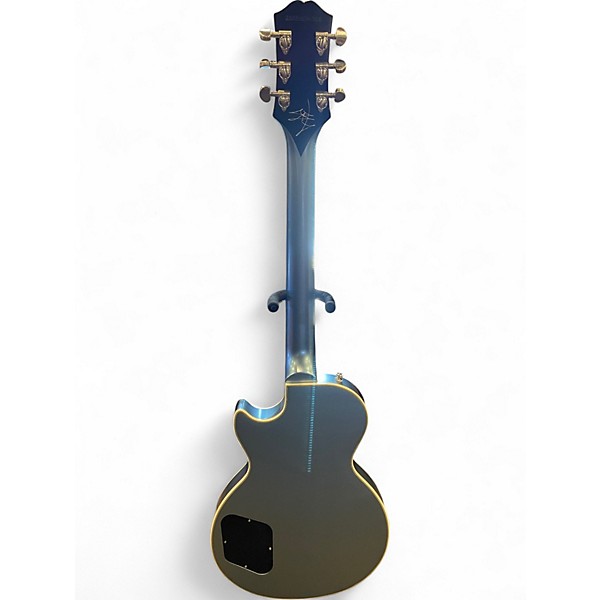 Used Epiphone Jared James Nichols "Blues Power" Les Paul Custom Pelham Blue Solid Body Electric Guitar