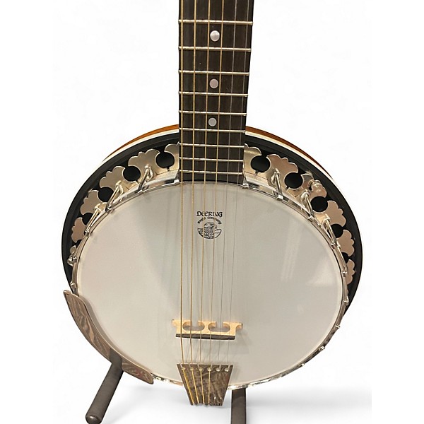 Used Deering B6 6-String Natural Banjo
