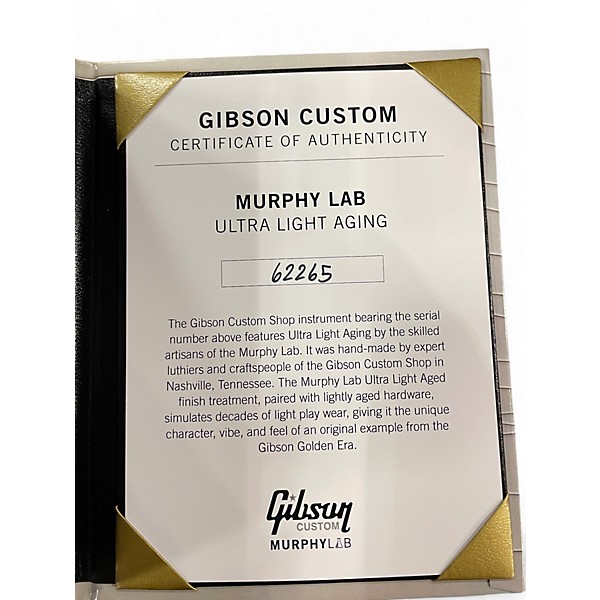 Used 2022 Gibson les paul murphy lab 56 gold top Gold Solid Body Electric Guitar