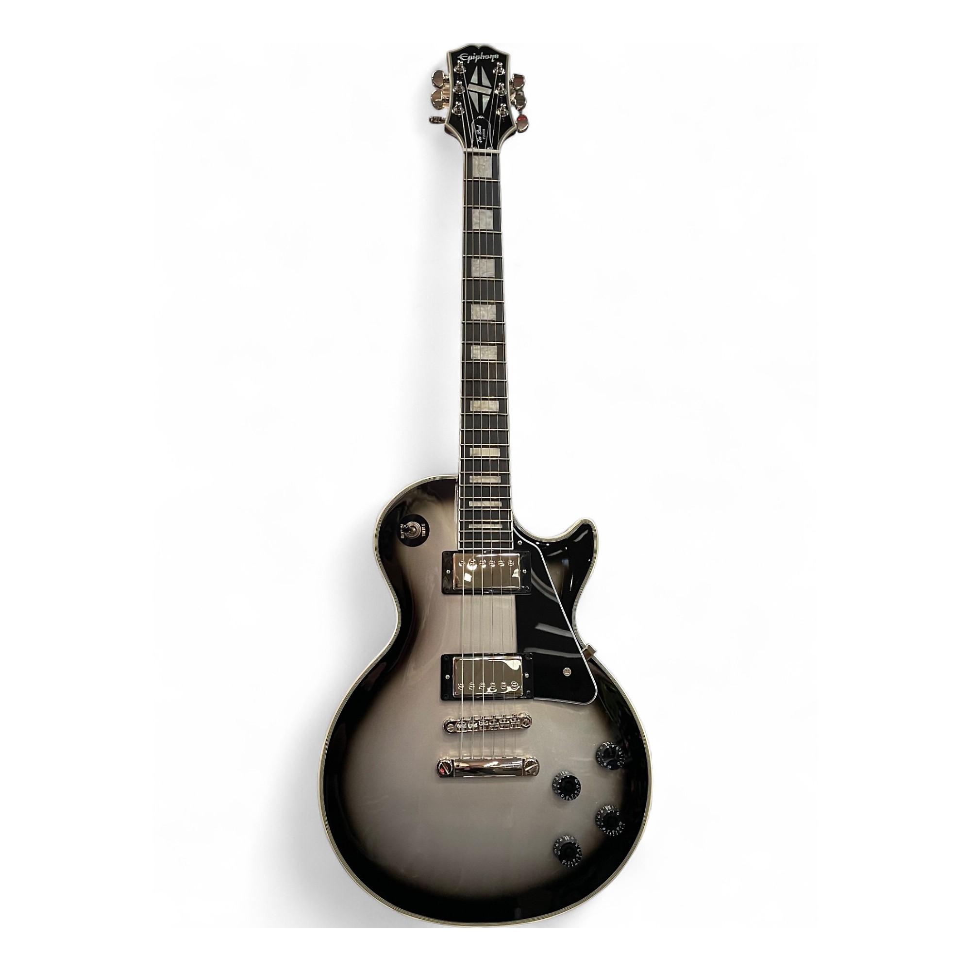 Used Epiphone Les Paul Custom Limited Edition Silver Burst