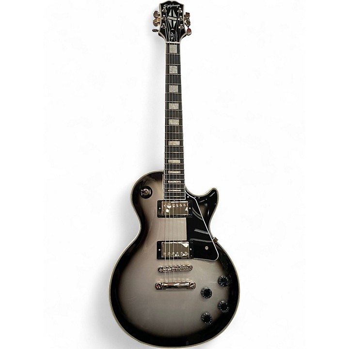 Used Epiphone Les Paul Custom Limited Edition Silver Burst