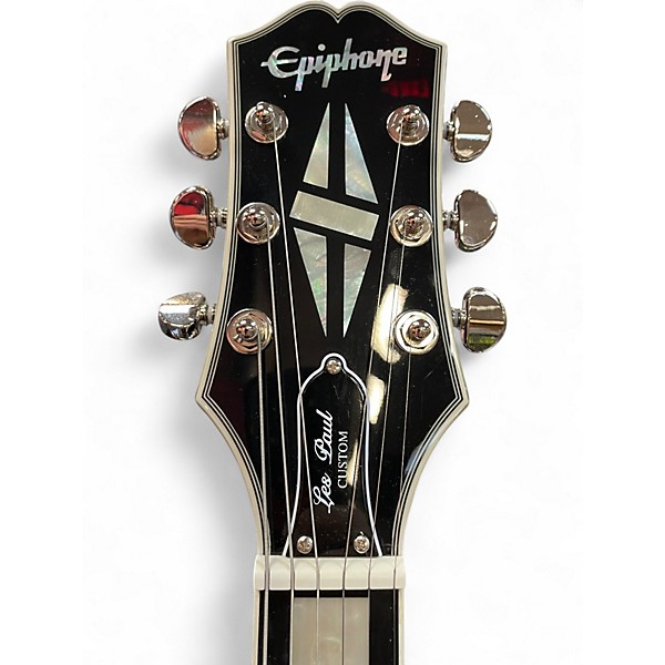 Used Epiphone Les Paul Custom Limited Edition Silver Burst