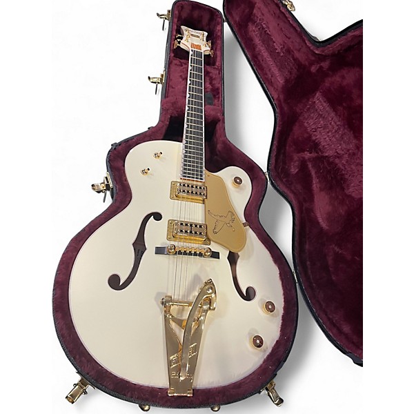 Used Gretsch Guitars G6136T White Falcon Bigsby White Hollow Body Electric Guitar