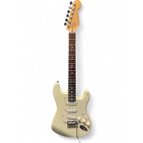 Vintage 1993 Fender American Stratocaster Cream Solid Body Electric Guitar