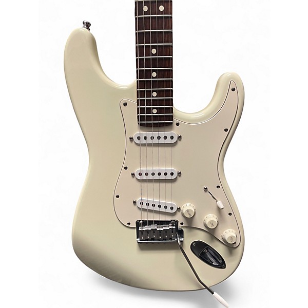 Vintage 1993 Fender American Stratocaster Cream Solid Body Electric Guitar