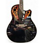 Used Ovation Elite 2078AX Black Acoustic Electric Guitar