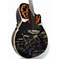 Used Ovation Elite 2078AX Black Acoustic Electric Guitar