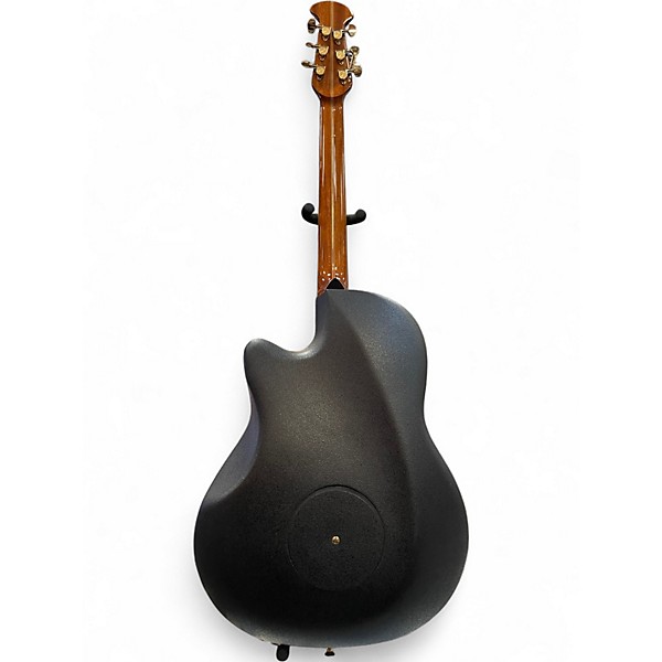 Used Ovation Elite 2078AX Black Acoustic Electric Guitar