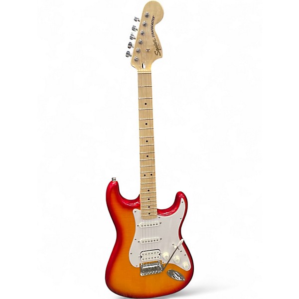 Used Squier Affinity Stratocaster 2 Tone Sunburst Solid Body Electric Guitar