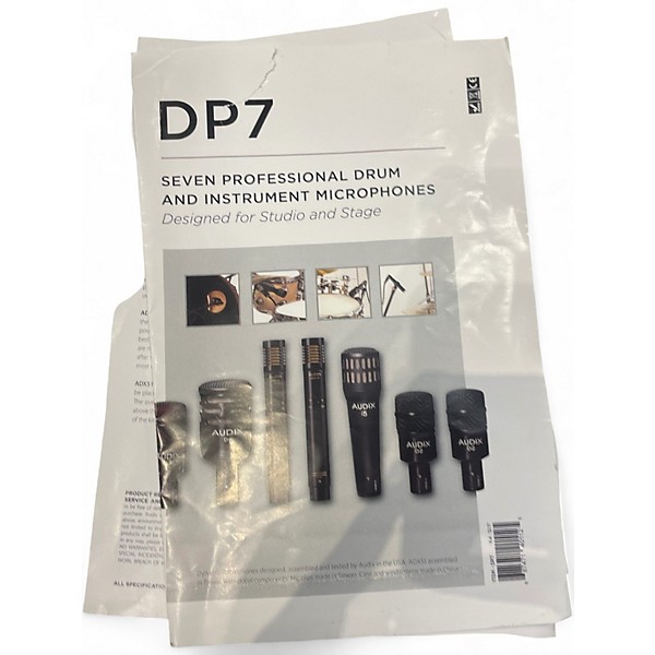 Used Audix DP7 Percussion Microphone Pack